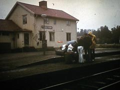 Auf dem Bahnhof von Håvreström